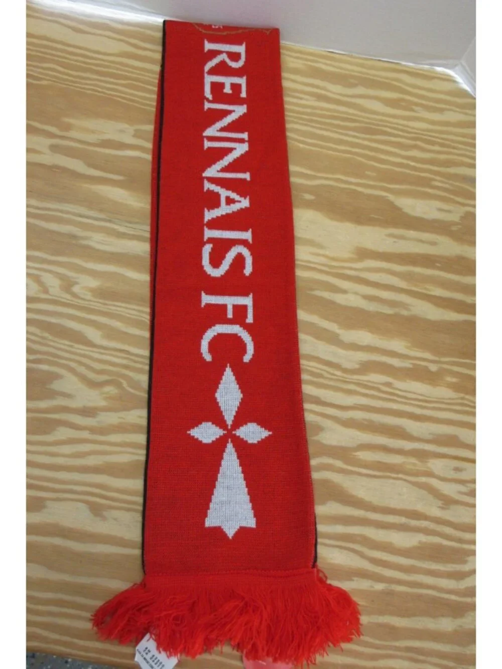 Stade Rennais FC Scarf Red Puma Football Soccer Club Fan Fringe NEW